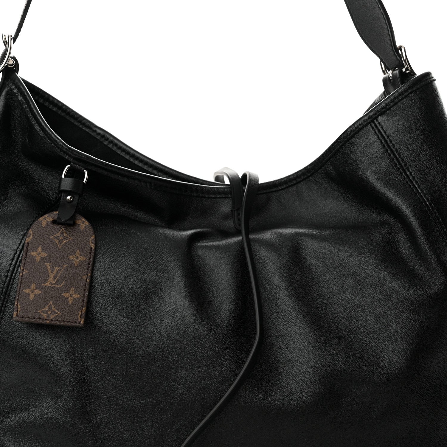 Louis Vuitton Lambskin CarryAll Vibe MM Black 8 of 11