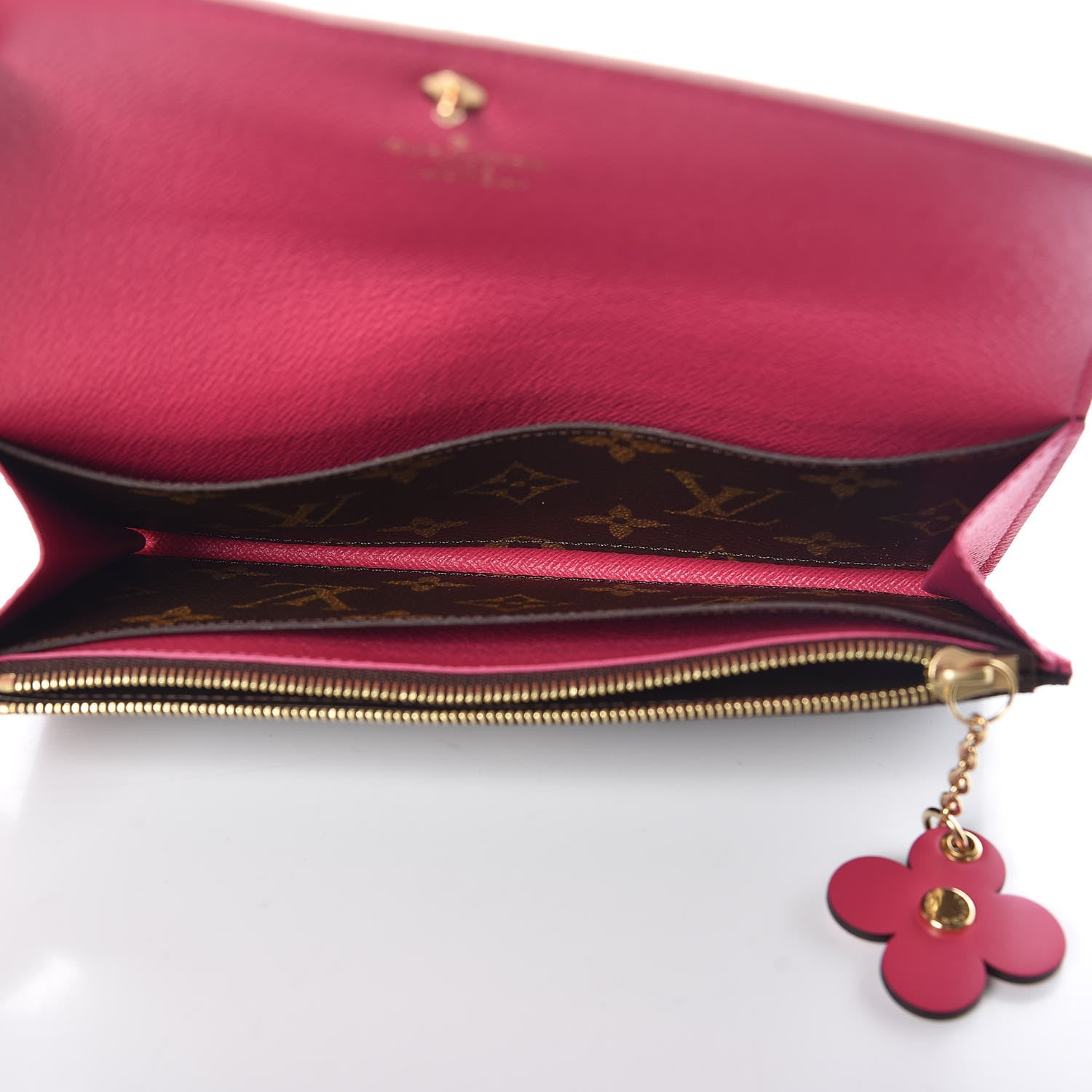 Louis Vuitton Monogram Bloom Flower Emilie Wallet 5 of 7