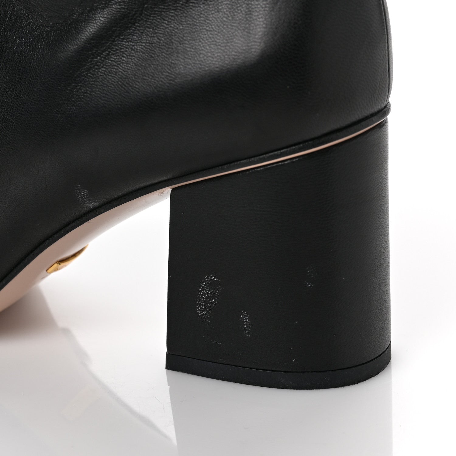Gucci Malaga Kid GG Marmont Fringe 75mm Ankle Boots 39 Black 10 of 10