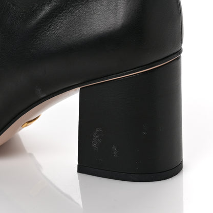 Gucci Malaga Kid GG Marmont Fringe 75mm Ankle Boots 39 Black 10 of 10