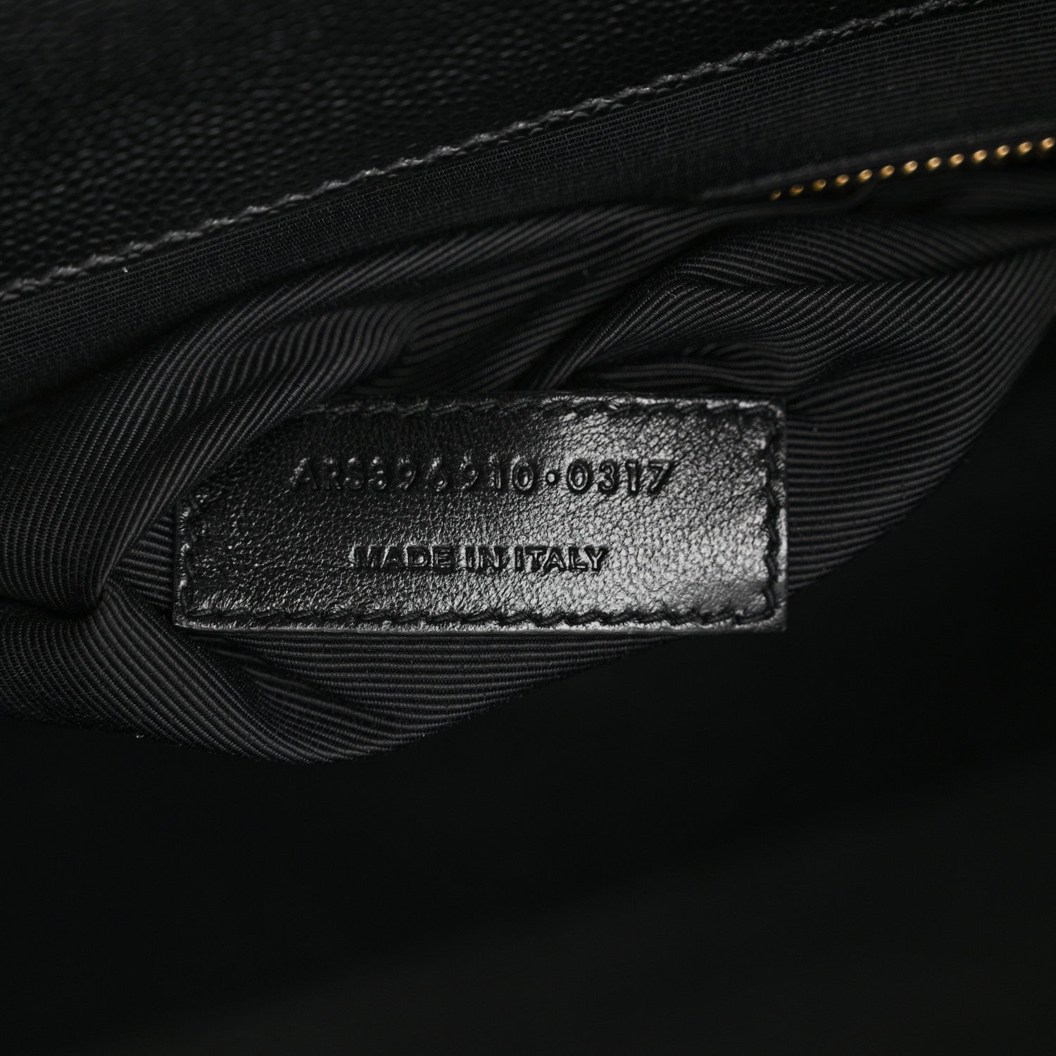 Saint Laurent Grain De Poudre Matelasse Chevron Large Monogram Satchel Black 7 of 10