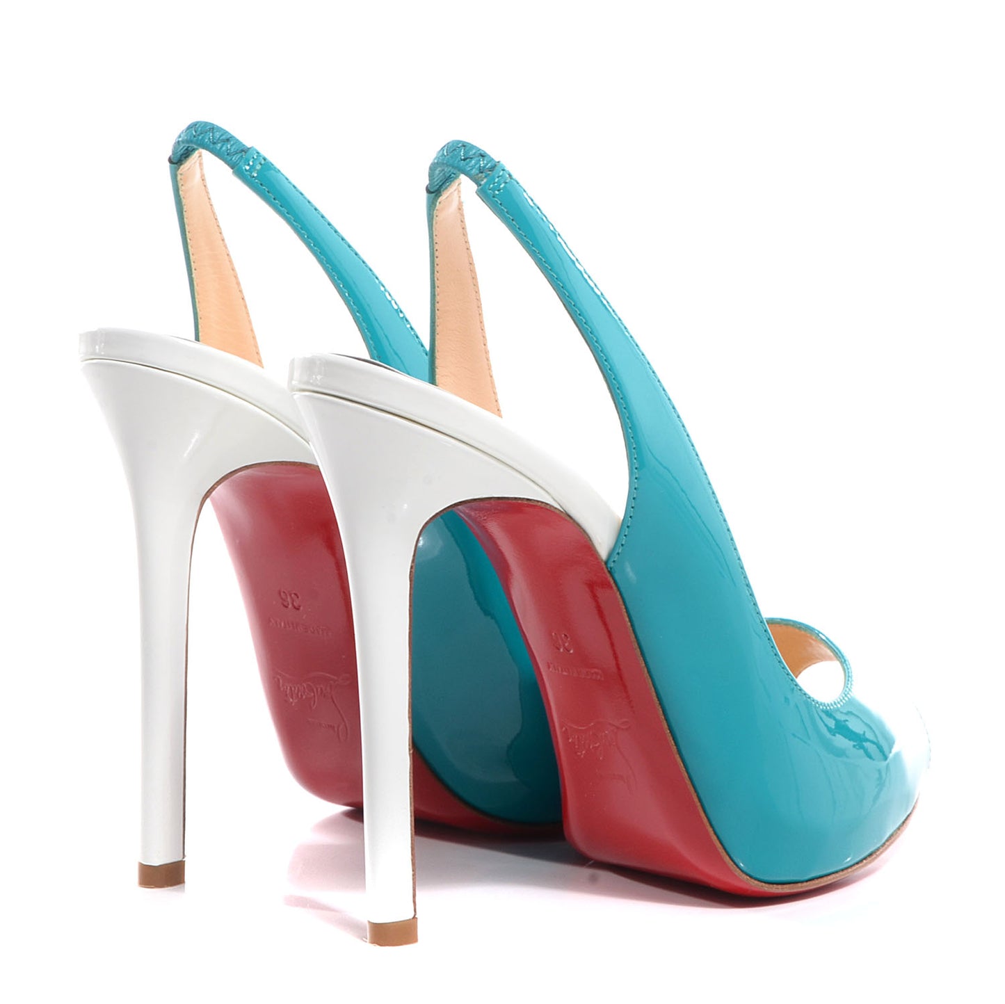 Patent Flo Sling 120 Pumps 36 Caraibes Canari