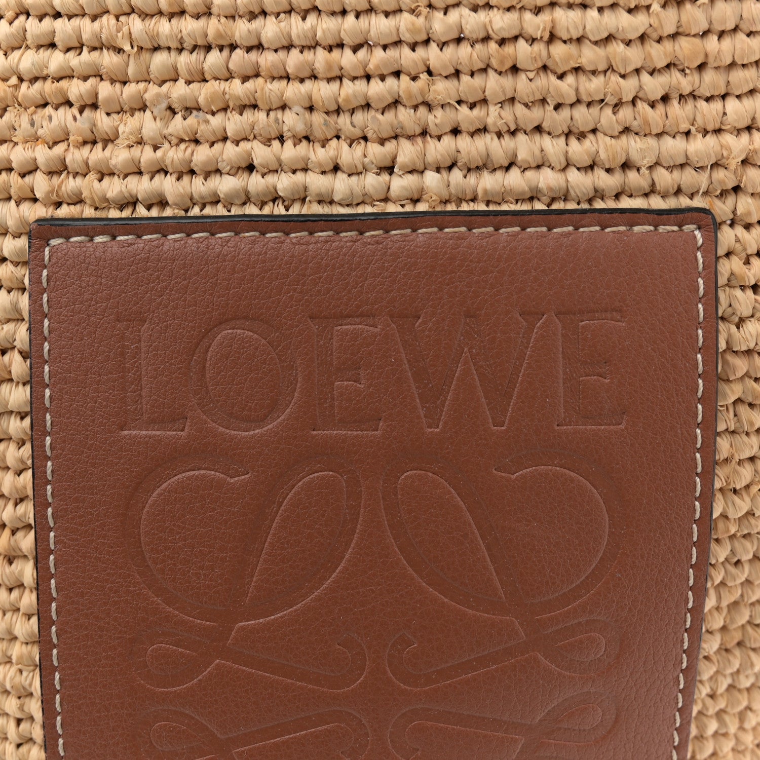 Loewe Raffia Paula's Ibiza Slit Tote Bag Natural Tan 6 of 11