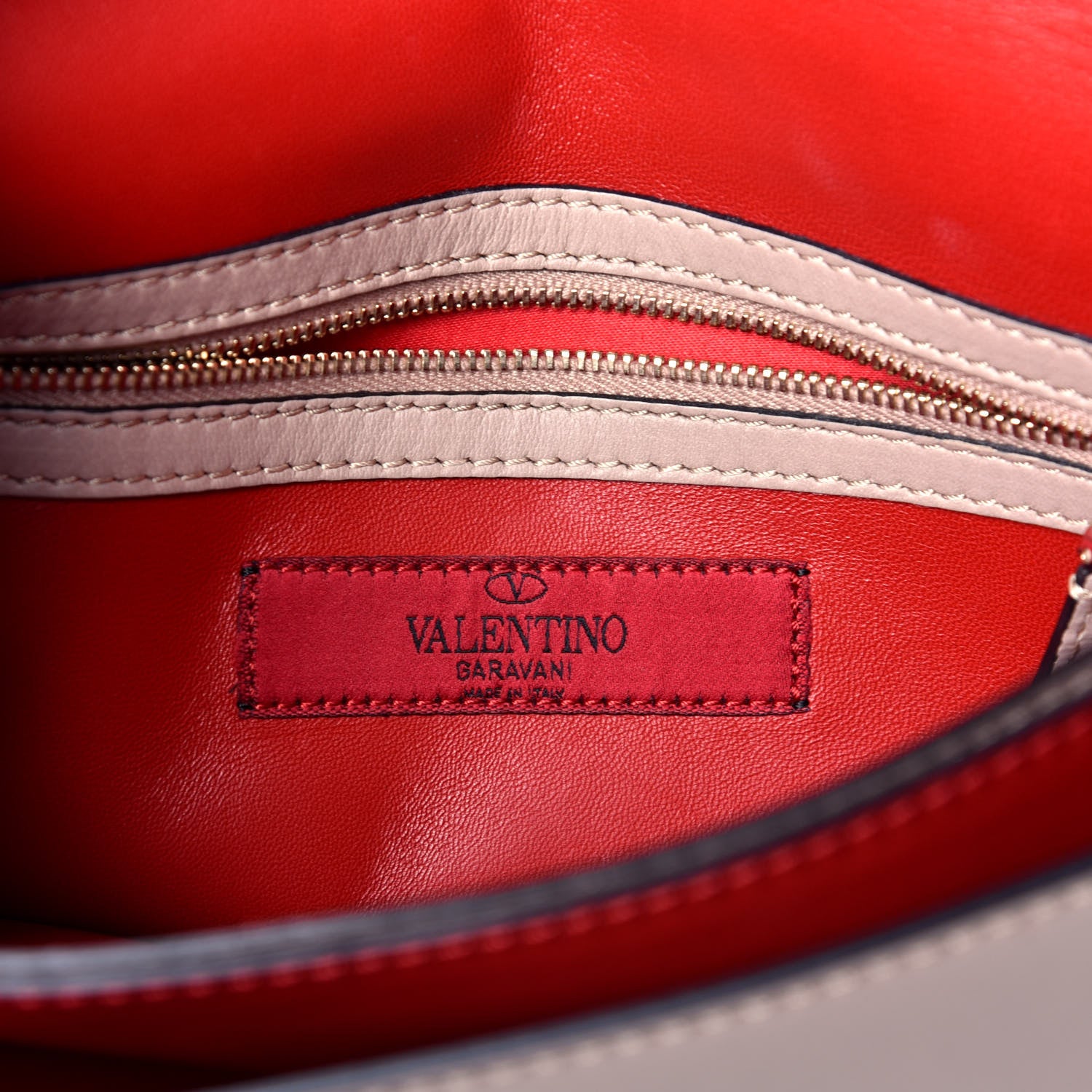 Valentino Garavani Nappa Rockstud Wristlet Clutch Poudre 5 of 8