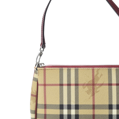 Burberry Haymarket Check Pochette Military Red 8 of 14