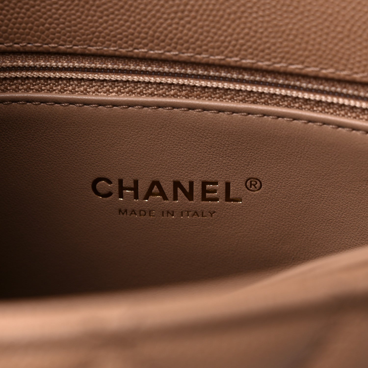 Chanel Caviar Quilted Mini Coco Handle Flap Beige 6 of 9