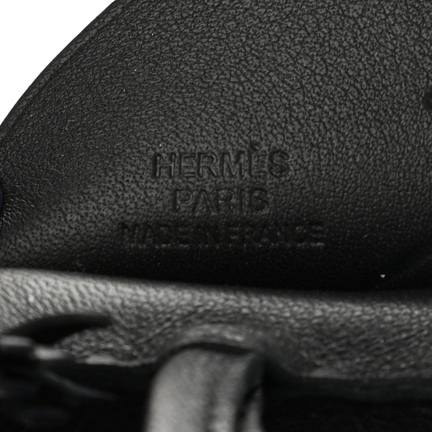 Hermes Milo Lambskin Grigri Rodeo Pegase Horse Bag Charm MM So Black 3 of 5