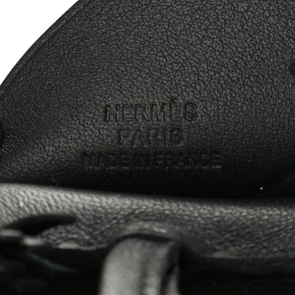 Hermes Milo Lambskin Grigri Rodeo Pegase Horse Bag Charm MM So Black 3 of 5