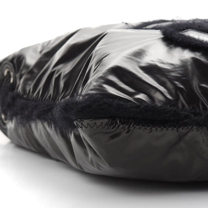 Chanel Vinyl Mohair Trimmed CC Bonbons Tote Black 8 of 9