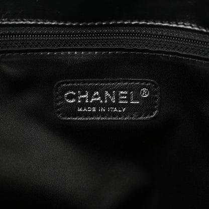 Chanel Glazed Calfskin Twisted Maxi Flap Black 6 of 10
