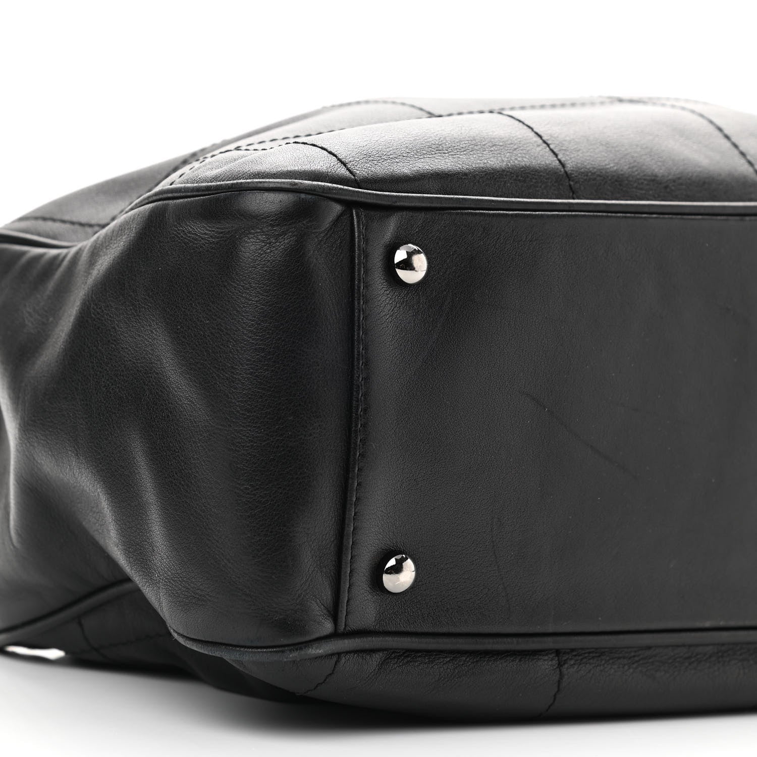 Chanel Lambskin Square Stitched Large Tote Black 9 of 12