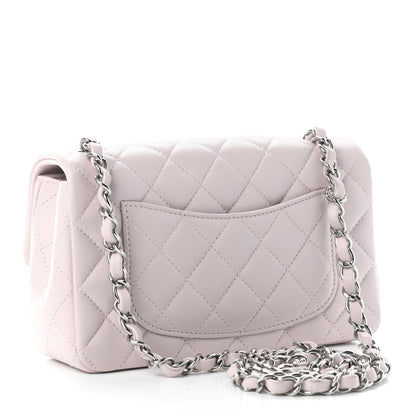 Chanel Lambskin Quilted Mini Rectangular Flap Light Pink 3 of 9