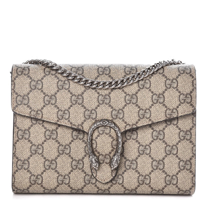 Gucci GG Supreme Monogram Mini Dionysus Chain Wallet Beige Taupe 1 of 9