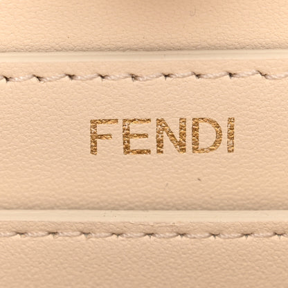 Fendi Vitello King Shiny Nappa Intreccio Petite Peekaboo I SEE U Satchel  Camelia 7 of 10