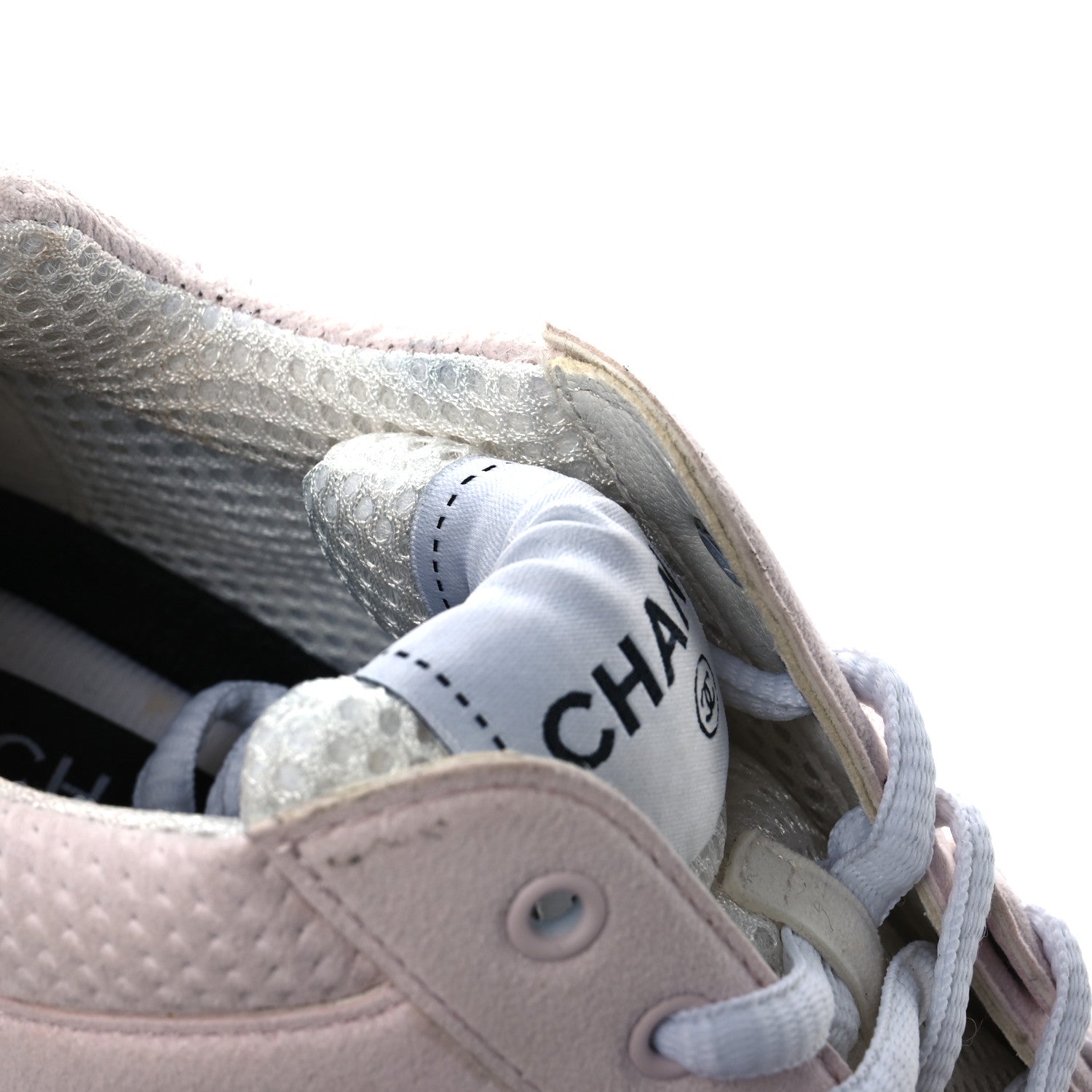Chanel Fabric CC Womens Sneakers 35 Light Pink 13 of 15