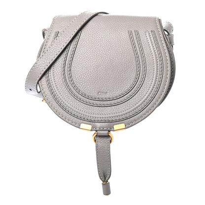 Chloe Calfskin Mini Marcie Round Crossbody Bag Cashmere Grey 1 of 4