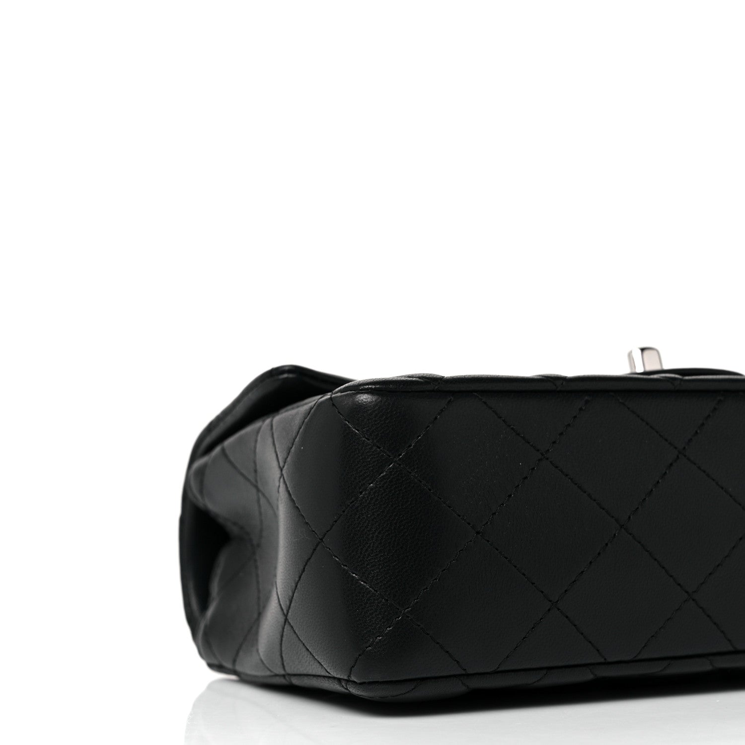 Chanel Lambskin Quilted Mini Rectangular Flap Black 8 of 10