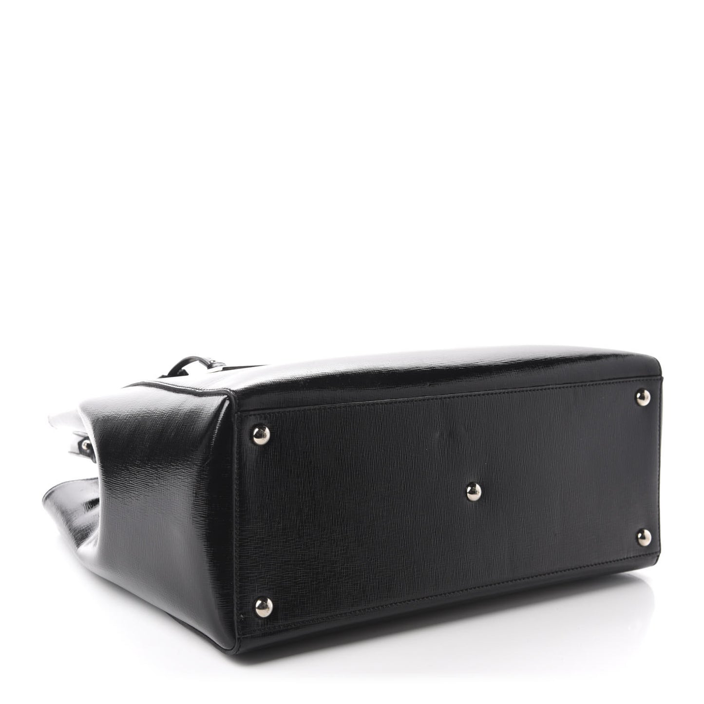 Patent Vitello Elite Regular 2Jours Tote Black