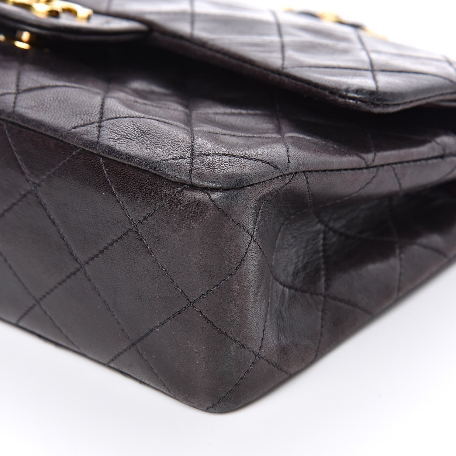 Chanel Lambskin Quilted Small Double Flap Black 9 of 10