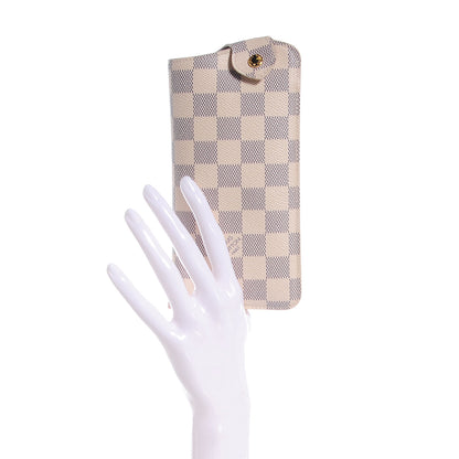 Louis Vuitton Damier Azur Sunglass Case MM 2 of 7