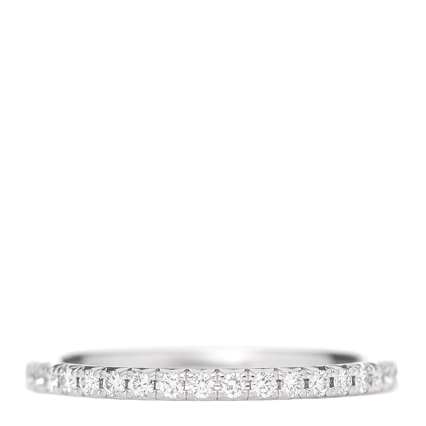 18K White Gold Diamond Metro Band Ring 47 4