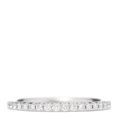 Tiffany 18K White Gold Diamond Metro Band Ring 47 4 3 of 6
