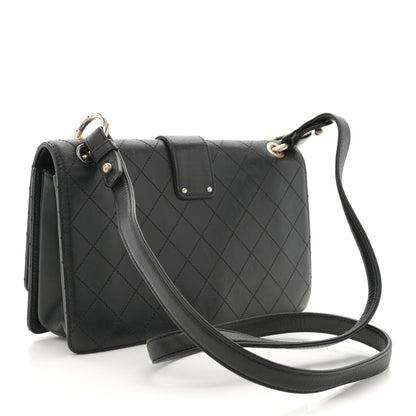 Chanel Calfskin Stitched Multi Chain Flap Bag Black 3 of 12