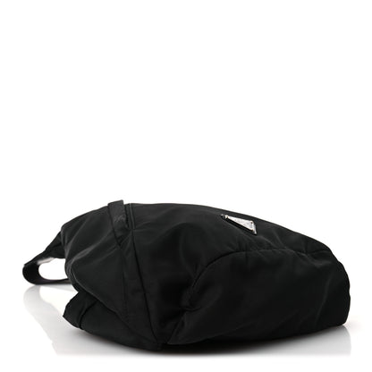 Prada Re-Nylon Vitello Metal Triangle Logo Sling Backpack Black 4 of 12