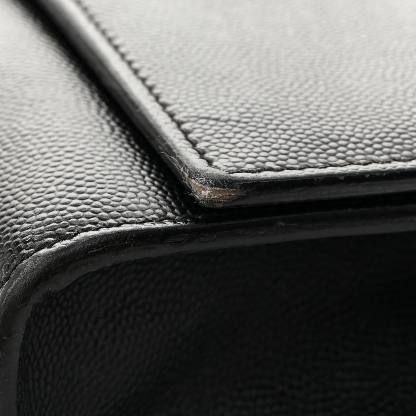 Grain De Poudre Medium Classic Monogram Kate Satchel Black