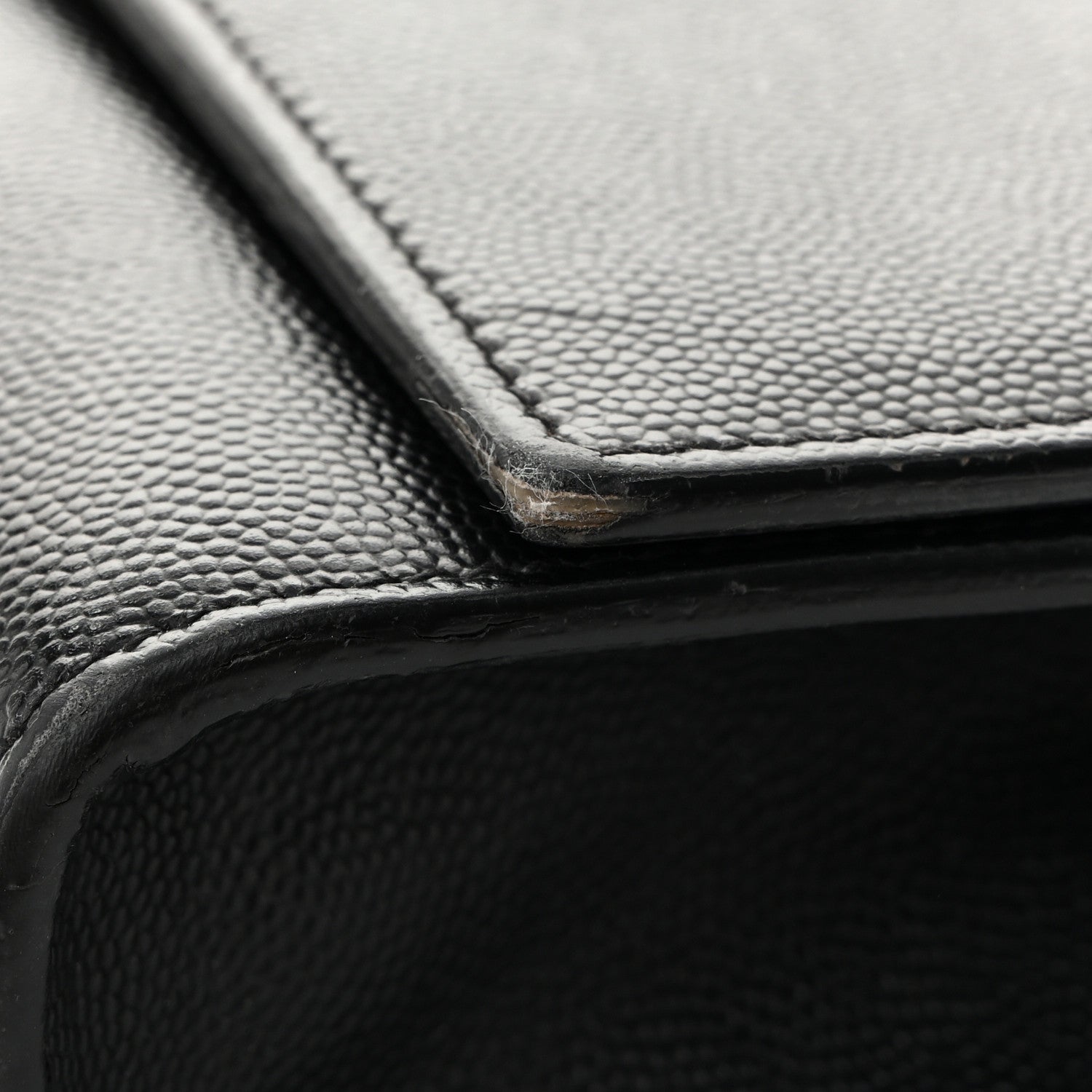 Saint Laurent Grain De Poudre Medium Classic Monogram Kate Satchel Black 14 of 15