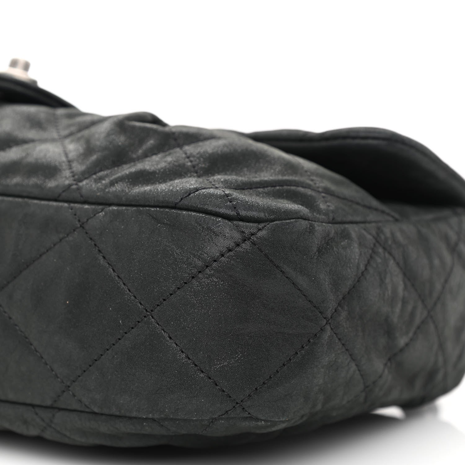 Chanel Iridescent Calfskin Large Chic Quilt Flap Black 10 of 11