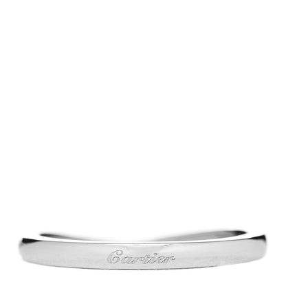 Cartier Platinum Diamond Ballerine Wedding Band Ring 50 5.25 3 of 4