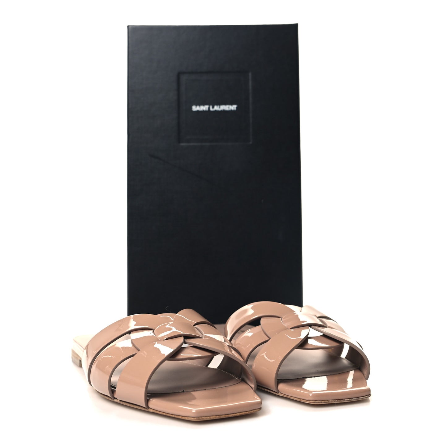 Patent Tribute 05 Slide Sandals 37.5 Nude