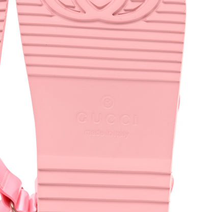 Gucci Rubber Mini Double G Womens Isla Dad Sandals 36 Wild Rose 6 of 8