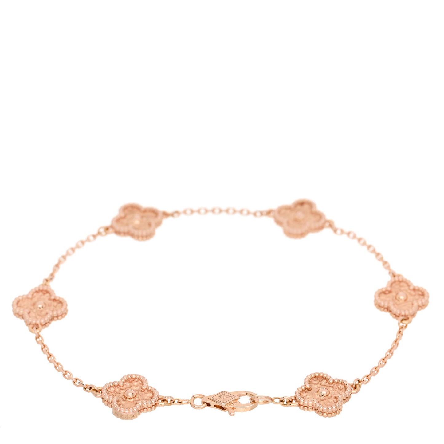 18K Rose Gold 6 Motifs Sweet Alhambra Bracelet