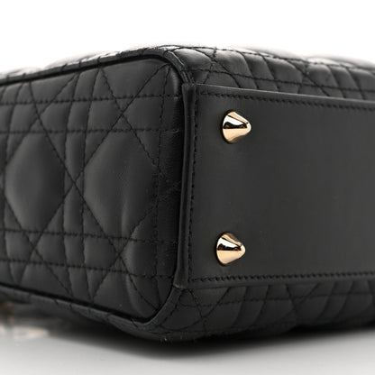 Christian Dior Lambskin Cannage Small My ABCDior Lady Dior Black 9 of 13