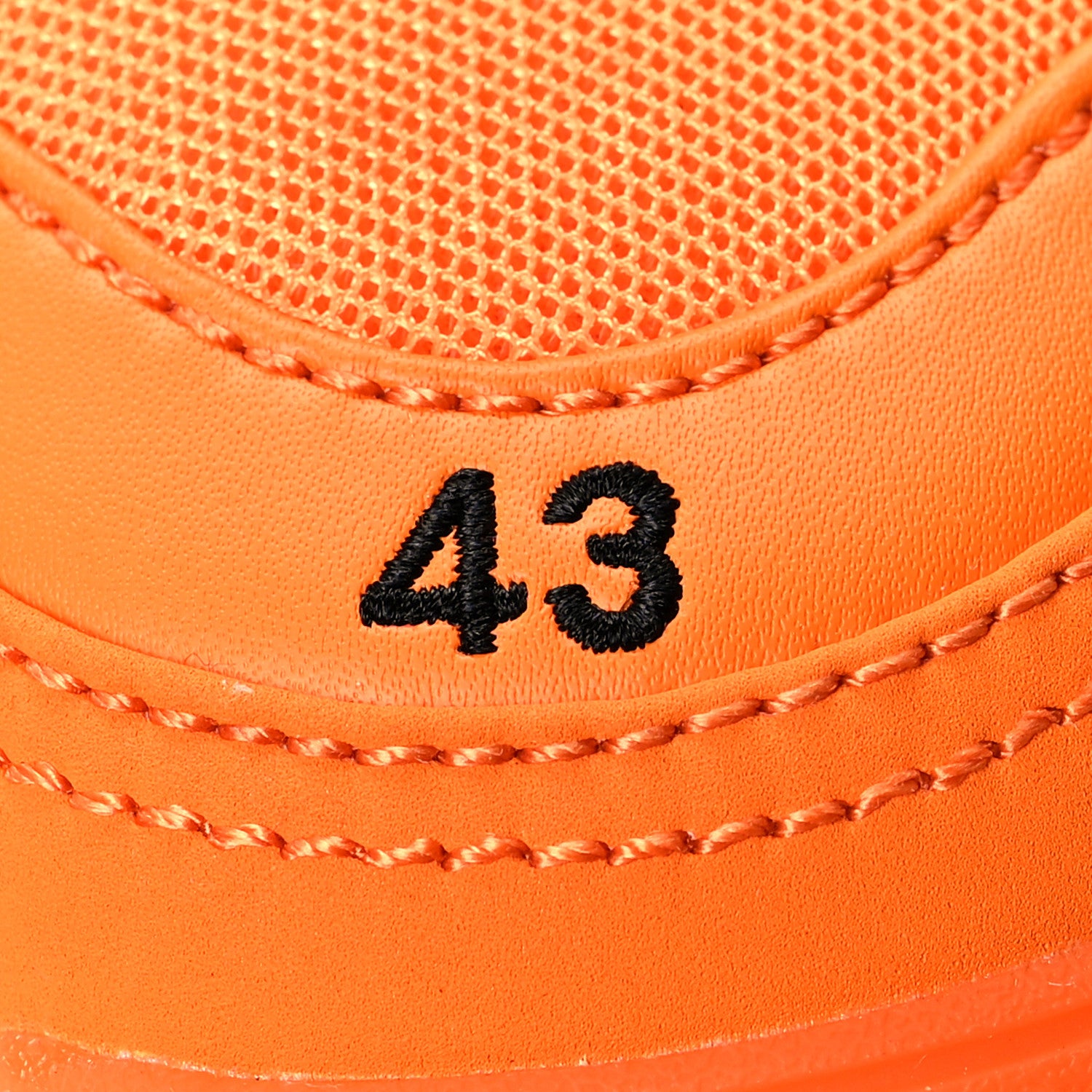 Balenciaga Fabric Mesh Clear Sole Mens Triple S Sneakers 43 Orange Black 7 of 11