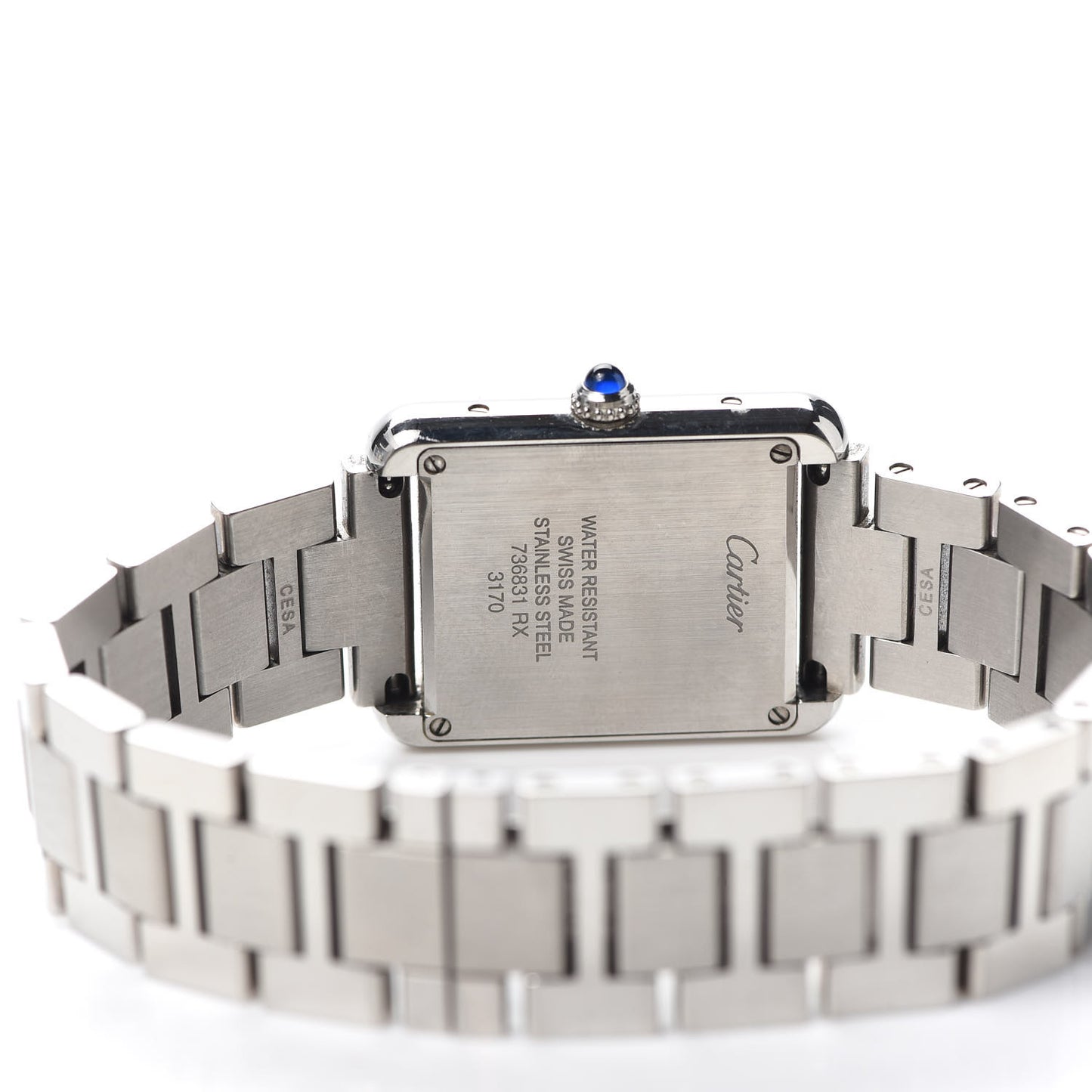 Stainless Steel 24mm Tank Solo Quartz Watch