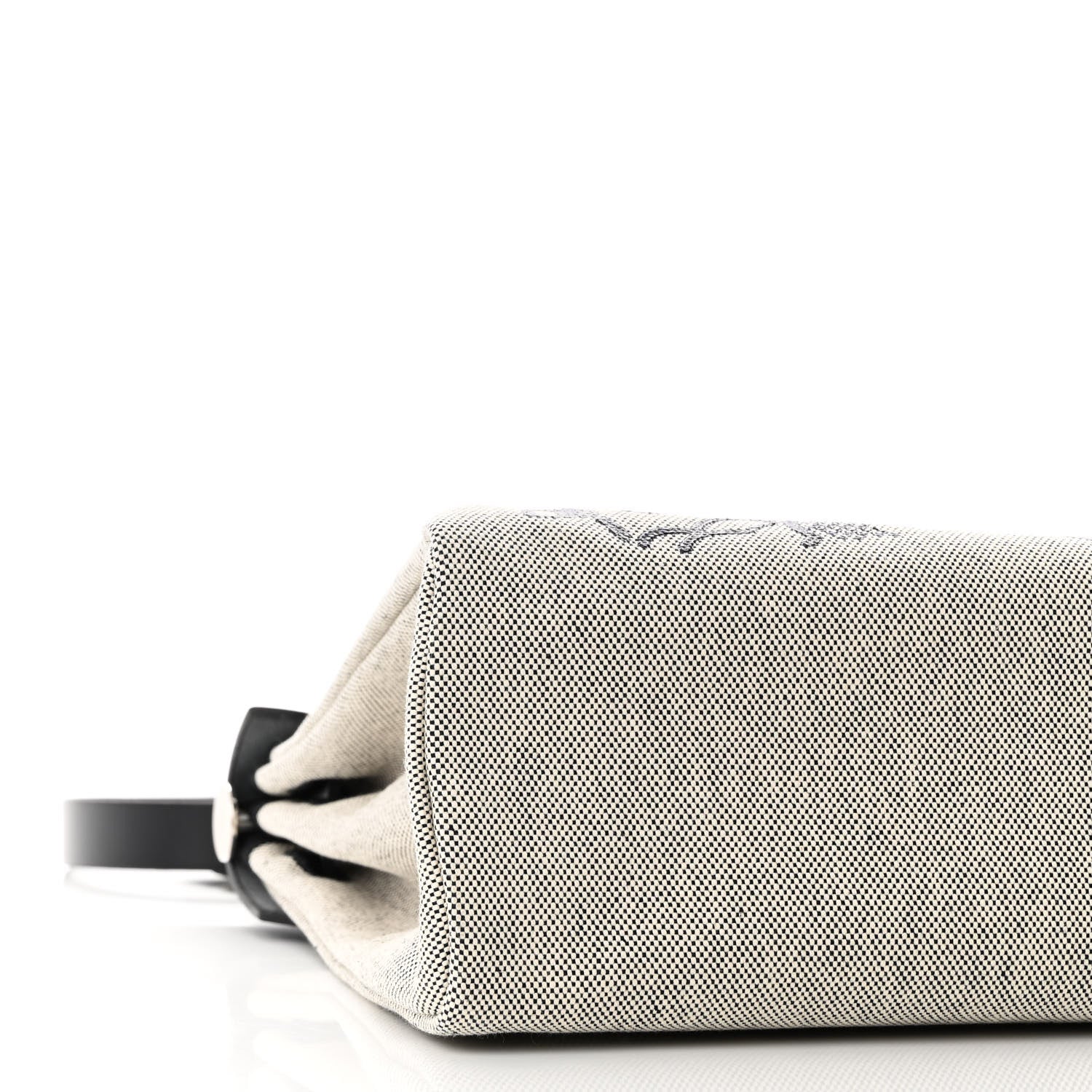 Hermes Vache Hunter Toile H Pegase Pop Herbag Zip Retourne 31 PM Bleu Indigo Ecru Black 10 of 11