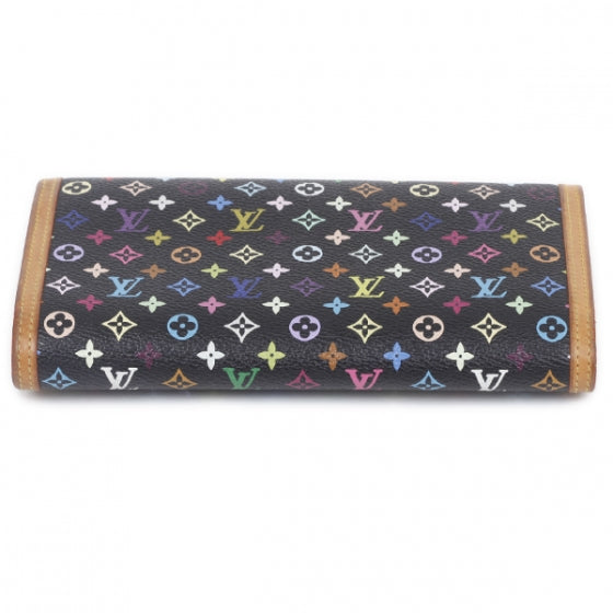 Monogram Multicolor Porte Tresor International Wallet Black
