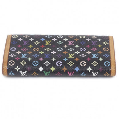 Louis Vuitton Monogram Multicolor Porte Tresor International Wallet Black 4 of 10