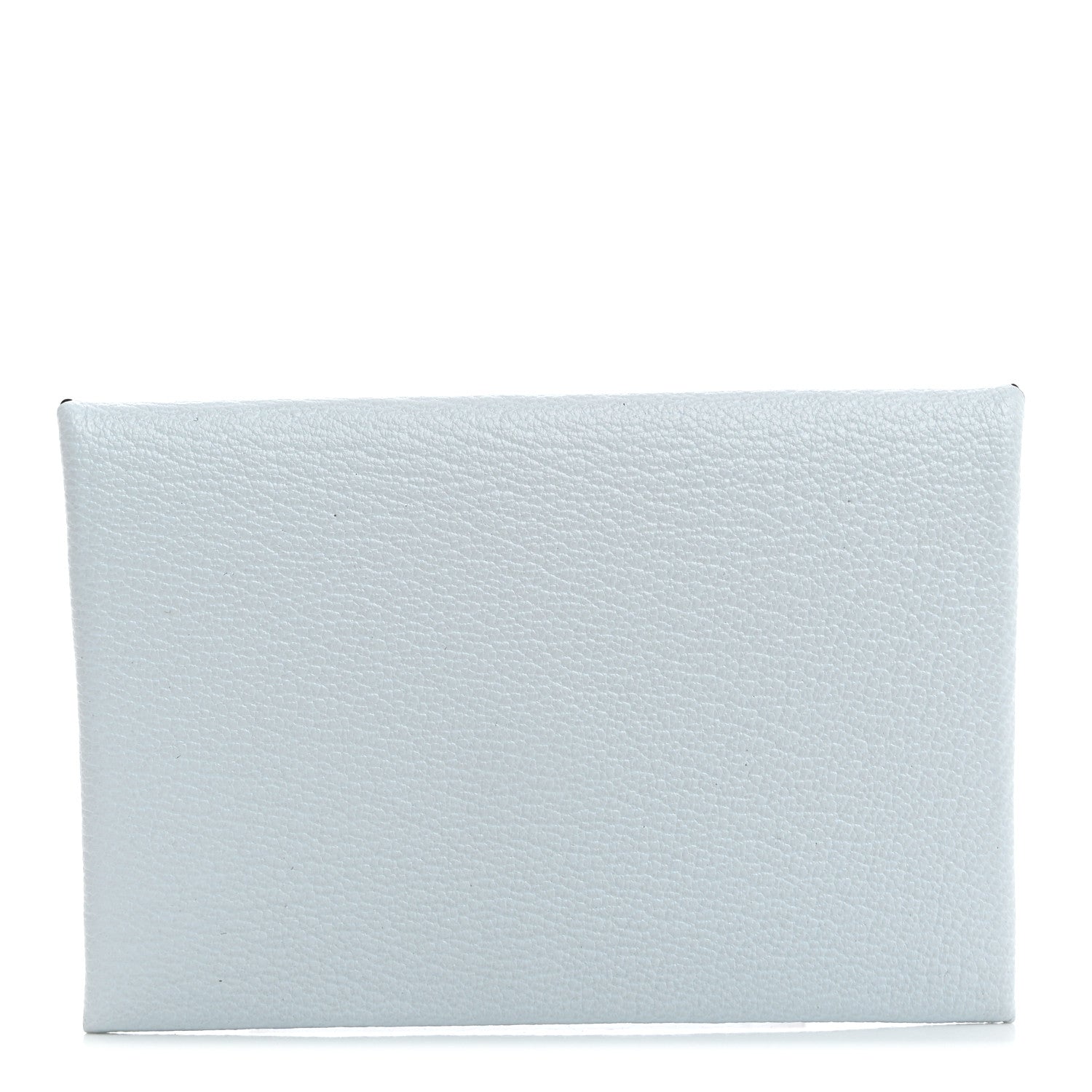 Hermes Chevre Mysore Verso Calvi Card Case Bleu Brume Brique 1 of 8