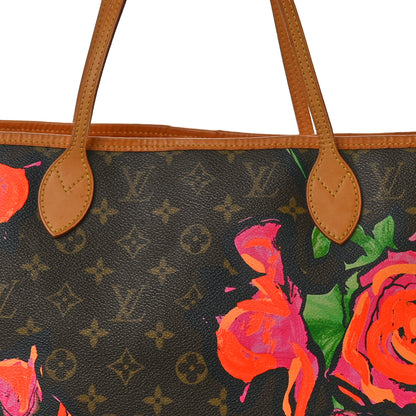Louis Vuitton Monogram Roses Neverfull MM 7 of 13