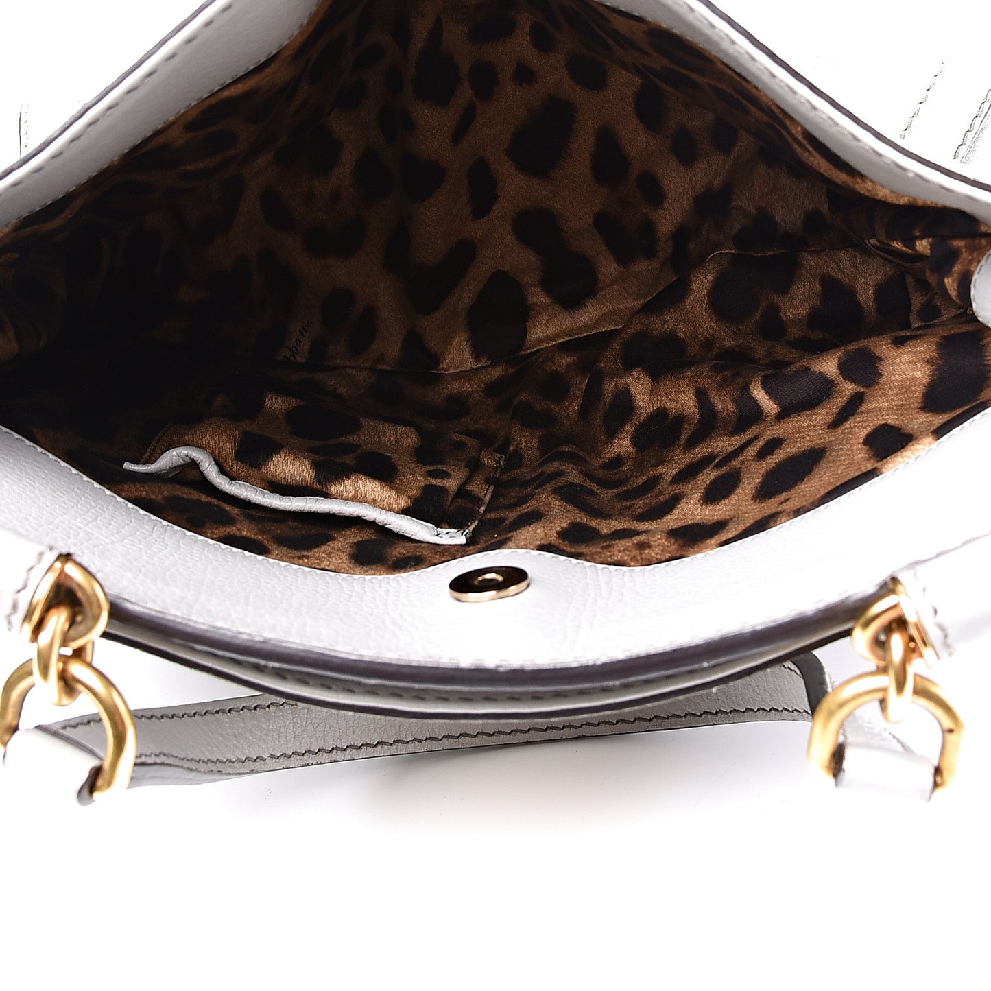 Calfskin Miss Sicily Shopper Tote Grey