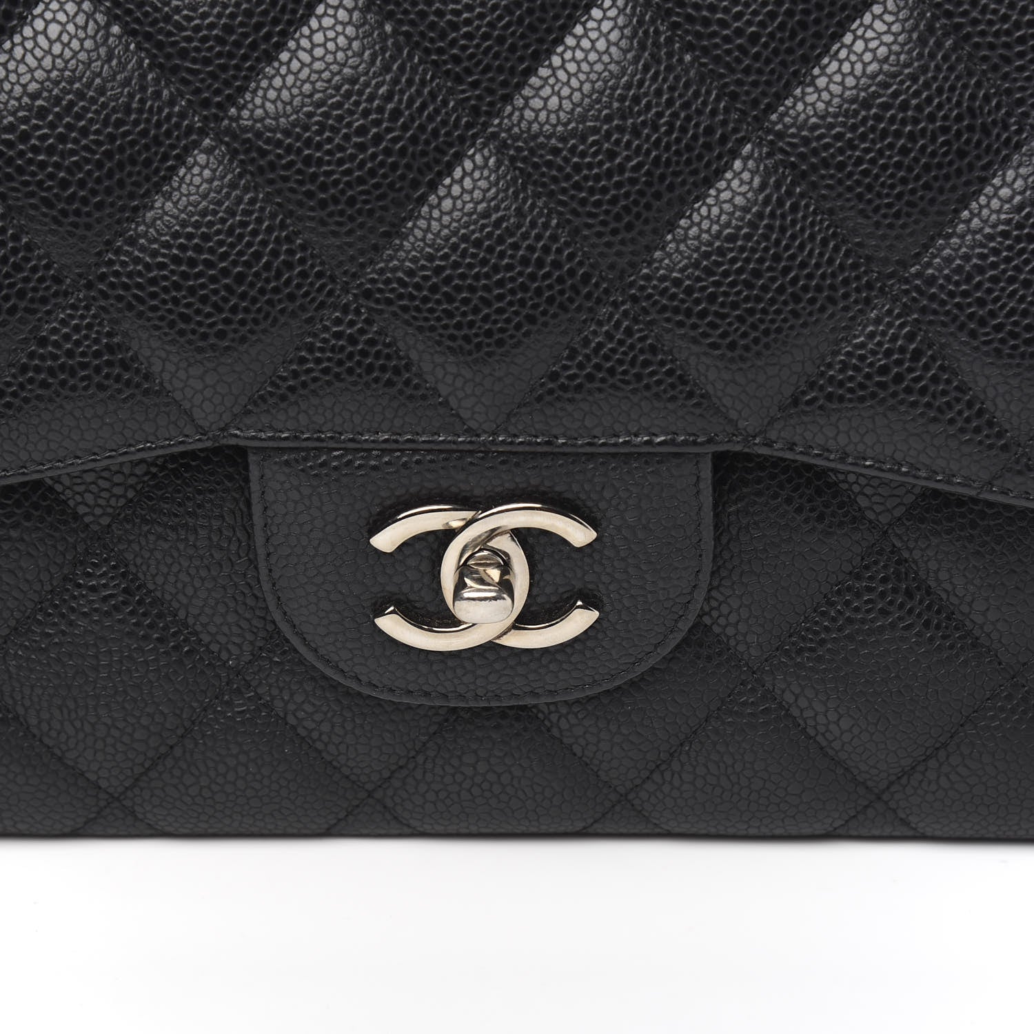 Chanel Caviar Quilted Jumbo Double Flap Black 9 of 9
