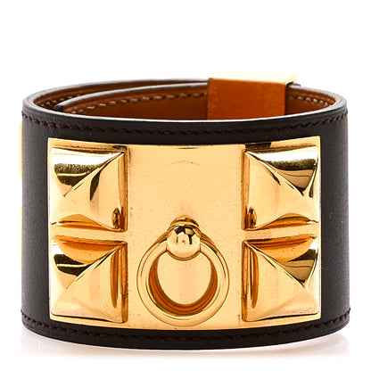 Hermes Box Collier De Chien CDC Bracelet S Chocolate 1 of 4