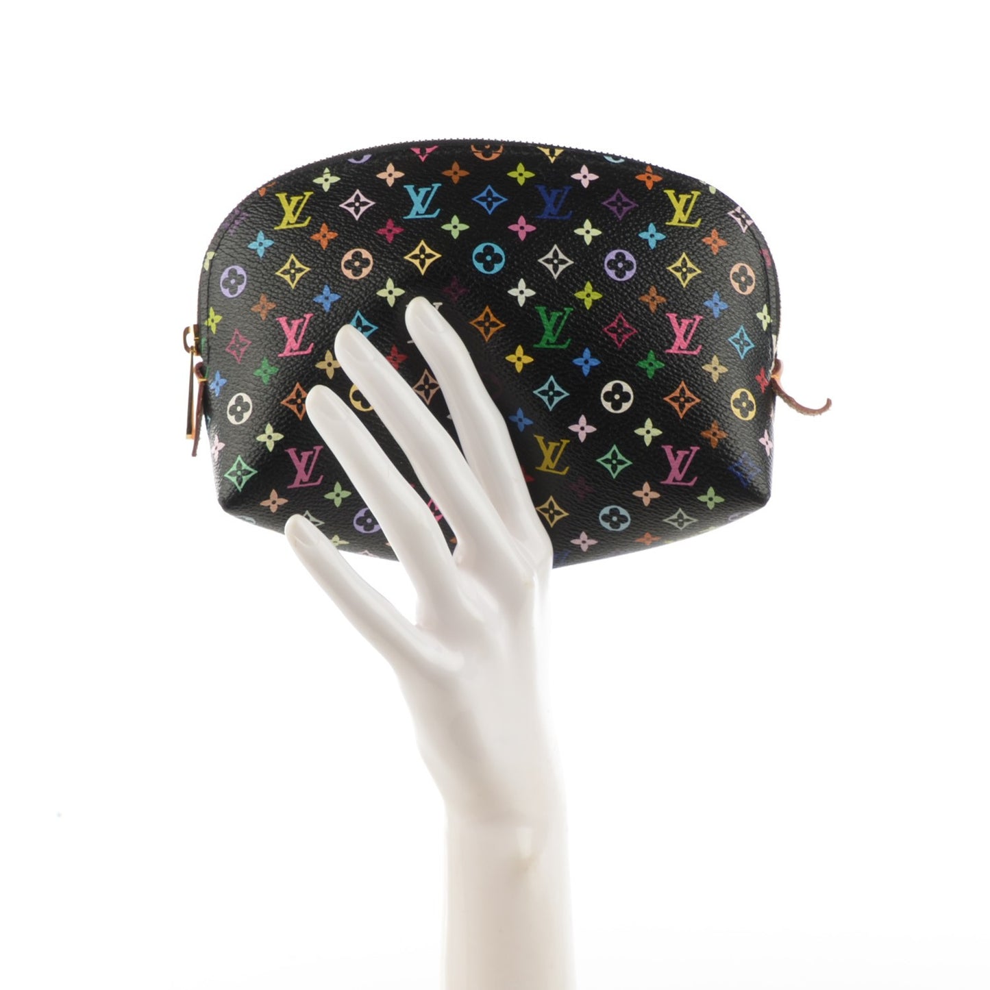 Monogram Multicolor Cosmetic Pouch Black Grenade