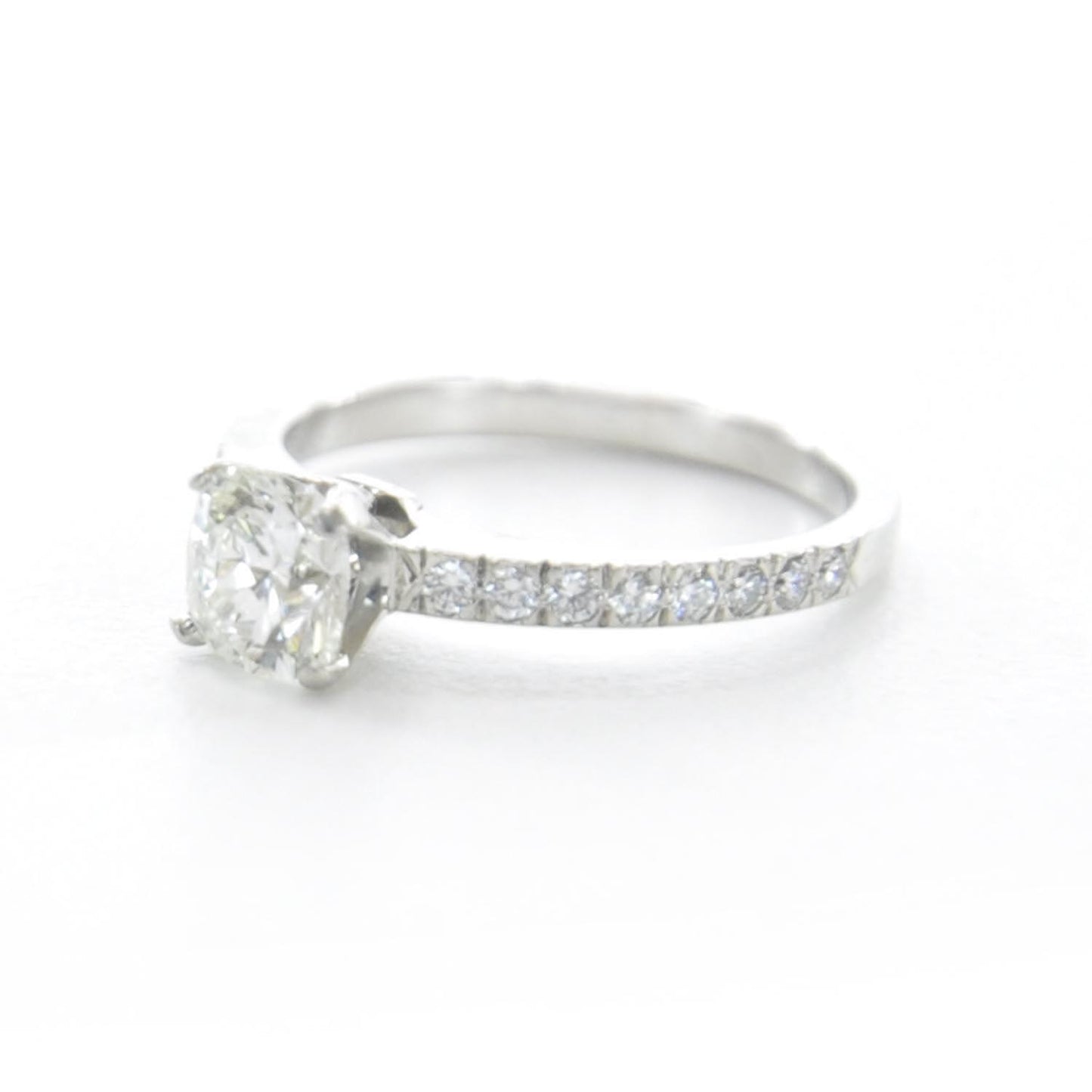 Platinum .70 Carat Diamond Engagement Ring 5.5