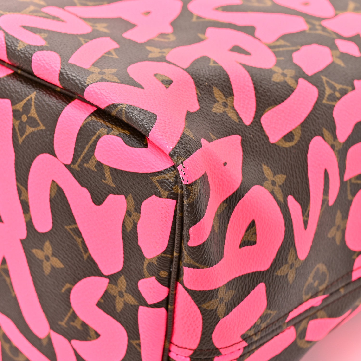 Louis Vuitton Monogram Graffiti Neverfull GM Fuchsia 10 of 16