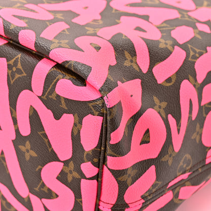 Louis Vuitton Monogram Graffiti Neverfull GM Fuchsia 10 of 16